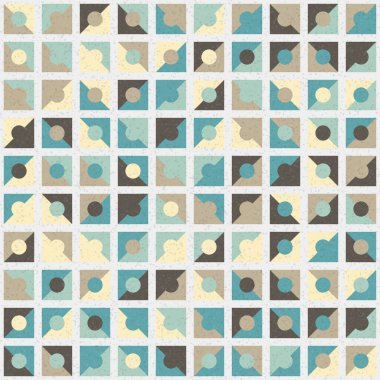 Soyut Geometrik Desen üretken hesaplama sanatı çizimi