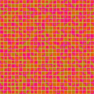 Soyut Geometrik Desen üretken hesaplama sanatı çizimi