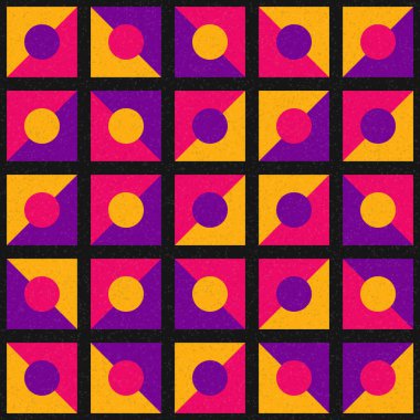 Soyut Geometrik Desen üretken hesaplama sanatı çizimi