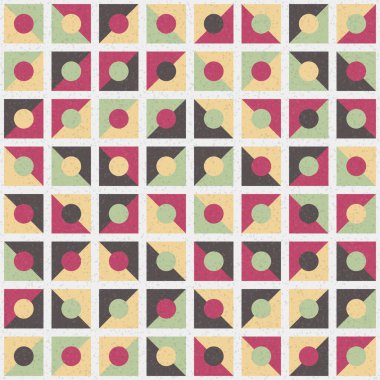 Soyut Geometrik Desen üretken hesaplama sanatı çizimi