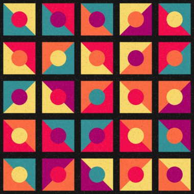 Soyut Geometrik Desen üretken hesaplama sanatı çizimi