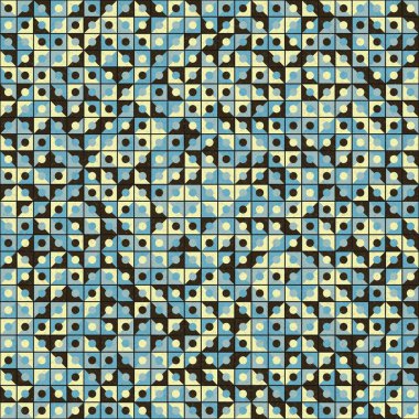 Soyut Geometrik Desen üretken hesaplama sanatı çizimi