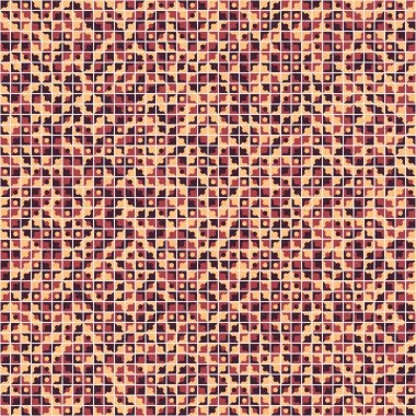 Soyut Geometrik Desen üretken hesaplama sanatı çizimi