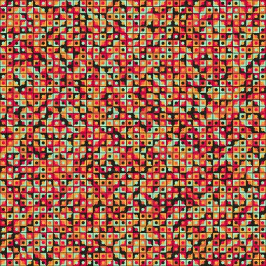 Soyut Geometrik Desen üretken hesaplama sanatı çizimi