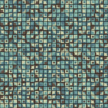 Soyut Geometrik Desen üretken hesaplama sanatı çizimi