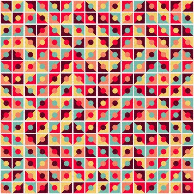 Soyut Geometrik Desen üretken hesaplama sanatı çizimi