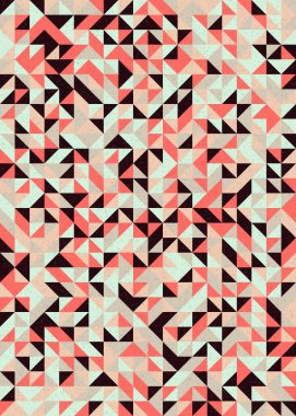 Soyut Geometrik Desen, üretken hesaplama sanatı çizimi