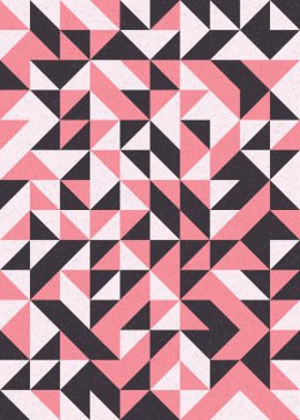 Soyut Geometrik Desen, üretken hesaplama sanatı çizimi