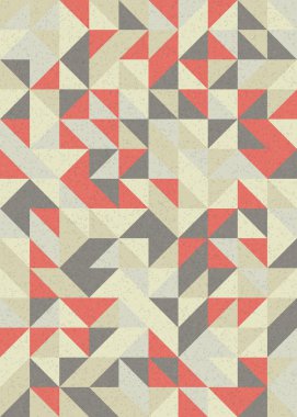 Soyut Geometrik Desen, üretken hesaplama sanatı çizimi