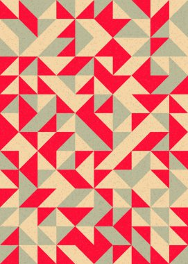 Soyut Geometrik Desen, üretken hesaplama sanatı çizimi