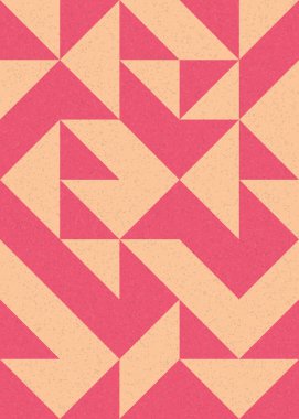 Soyut Geometrik Desen, üretken hesaplama sanatı çizimi