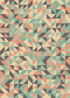 Soyut Geometrik Desen, üretken hesaplama sanatı çizimi