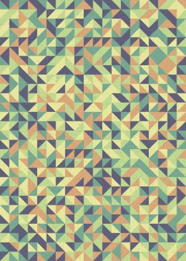 Soyut Geometrik Desen üretken hesaplama sanatı çizimi