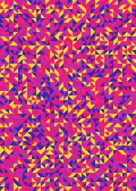 Soyut Geometrik Desen, üretken hesaplama sanatı çizimi