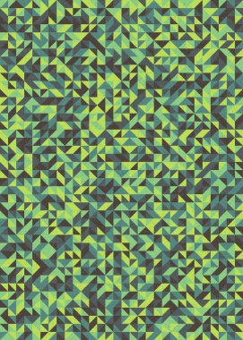 Soyut Geometrik Desen, üretken hesaplama sanatı çizimi