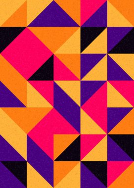 Soyut Geometrik Desen üretken hesaplama sanatı çizimi