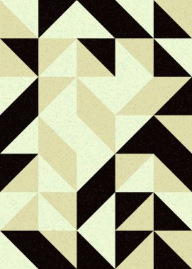 Soyut Geometrik Desen üretken hesaplama sanatı çizimi