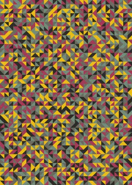 Soyut Geometrik Desen, üretken hesaplama sanatı çizimi