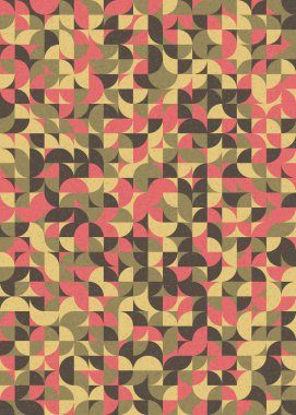 Soyut Geometrik Desen üretken hesaplama sanatı çizimi