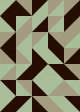 Soyut Geometrik Desen üretken hesaplama sanatı çizimi