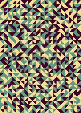 Soyut Geometrik Desen, üretken hesaplama sanatı çizimi