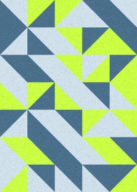 Soyut Geometrik Desen üretken hesaplama sanatı çizimi