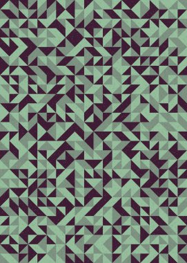 Soyut Geometrik Desen, üretken hesaplama sanatı çizimi