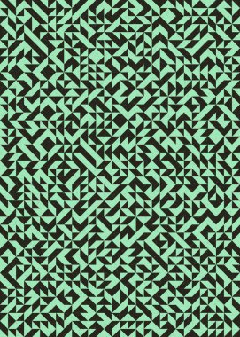 Soyut Geometrik Desen, üretken hesaplama sanatı çizimi