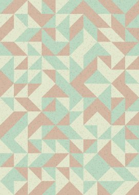 Soyut Geometrik Desen üretken hesaplama sanatı çizimi