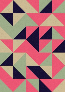 Soyut Geometrik Desen üretken hesaplama sanatı çizimi