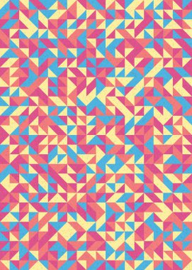 Soyut Geometrik Desen üretken hesaplama sanatı çizimi