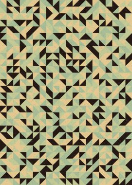 Soyut Geometrik Desen, üretken hesaplama sanatı çizimi