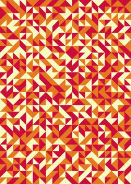 Soyut Geometrik Desen, üretken hesaplama sanatı çizimi