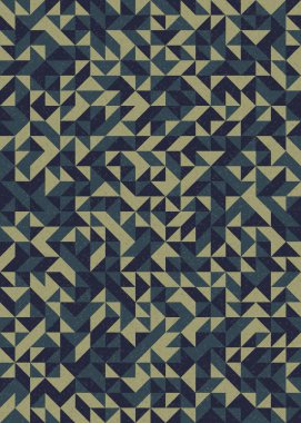 Soyut Geometrik Desen, üretken hesaplama sanatı çizimi