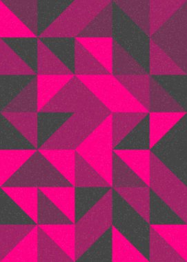 Soyut Geometrik Desen, üretken hesaplama sanatı çizimi