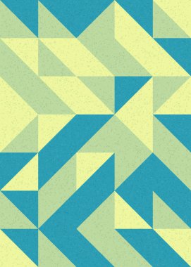 Soyut Geometrik Desen, üretken hesaplama sanatı çizimi