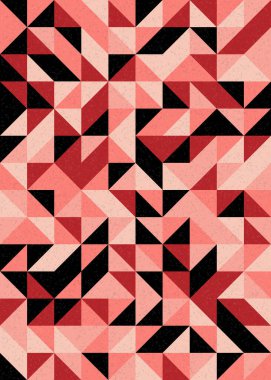 Soyut Geometrik Desen üretken hesaplama sanatı çizimi