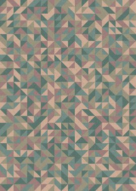 Soyut Geometrik Desen, üretken hesaplama sanatı çizimi