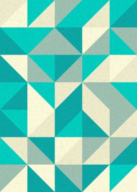 Soyut Geometrik Desen, üretken hesaplama sanatı çizimi