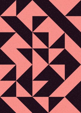 Soyut Geometrik Desen, üretken hesaplama sanatı çizimi