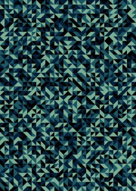 Soyut Geometrik Desen, üretken hesaplama sanatı çizimi