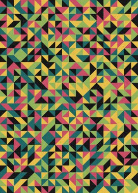 Soyut Geometrik Desen üretken hesaplama sanatı çizimi
