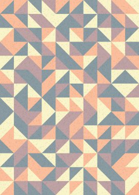 Soyut Geometrik Desen, üretken hesaplama sanatı çizimi