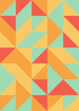 Soyut Geometrik Desen, üretken hesaplama sanatı çizimi