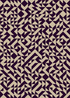 Soyut Geometrik Desen üretken hesaplama sanatı çizimi