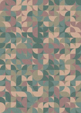 Soyut Geometrik Desen üretken hesaplama sanatı çizimi