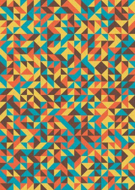 Soyut Geometrik Desen üretken hesaplama sanatı çizimi