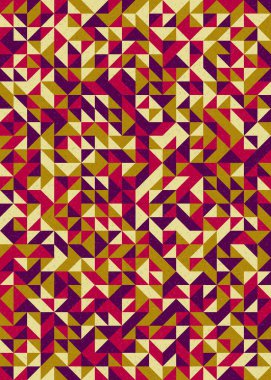 Soyut Geometrik Desen, üretken hesaplama sanatı çizimi