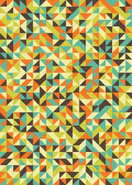 Soyut Geometrik Desen, üretken hesaplama sanatı çizimi