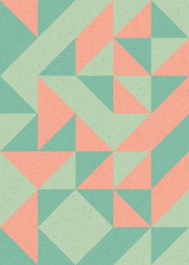 Soyut Geometrik Desen, üretken hesaplama sanatı çizimi